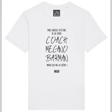 Tshirt PAS FACILE D'ETRE COACH MECANO BARMAN