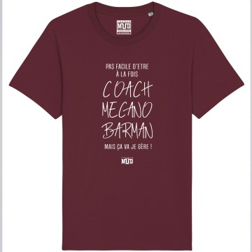 TSHIRT "PAS FACILE D'ETRE COACH MECANO BARMAN" Homme