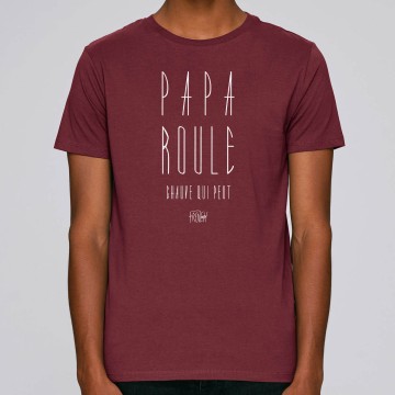 Tshirt PAPA ROULE CHAUVE QUI PEUT