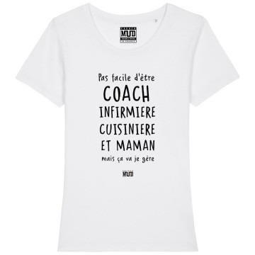 TSHIRT "COACH INFIRMIERE MAMAN" Femme