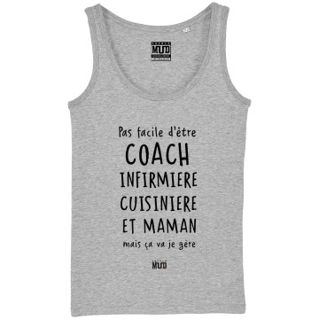 DEBARDEUR "COACH INFIRMIERE MAMAN" Femme