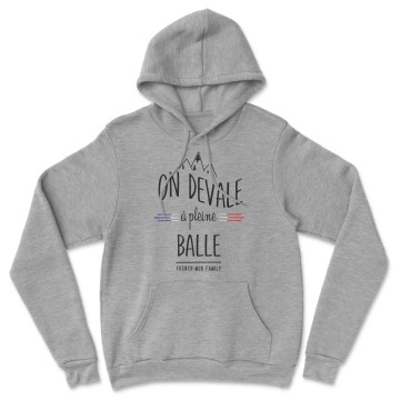 HOODIE "ON DEVALE A PLEINE BALLE" Homme