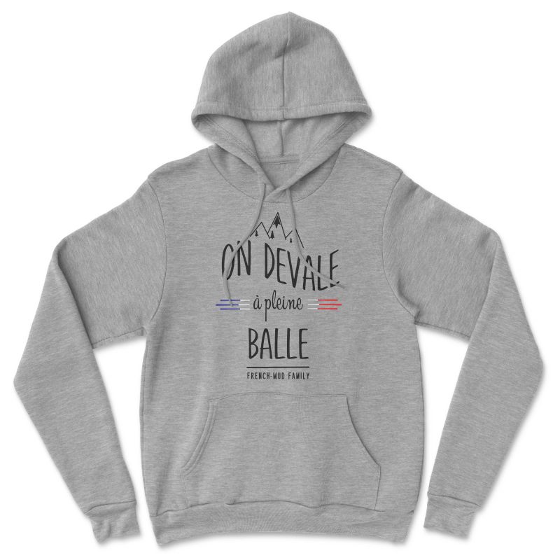 HOODIE "ON DEVALE A PLEINE BALLE" Homme