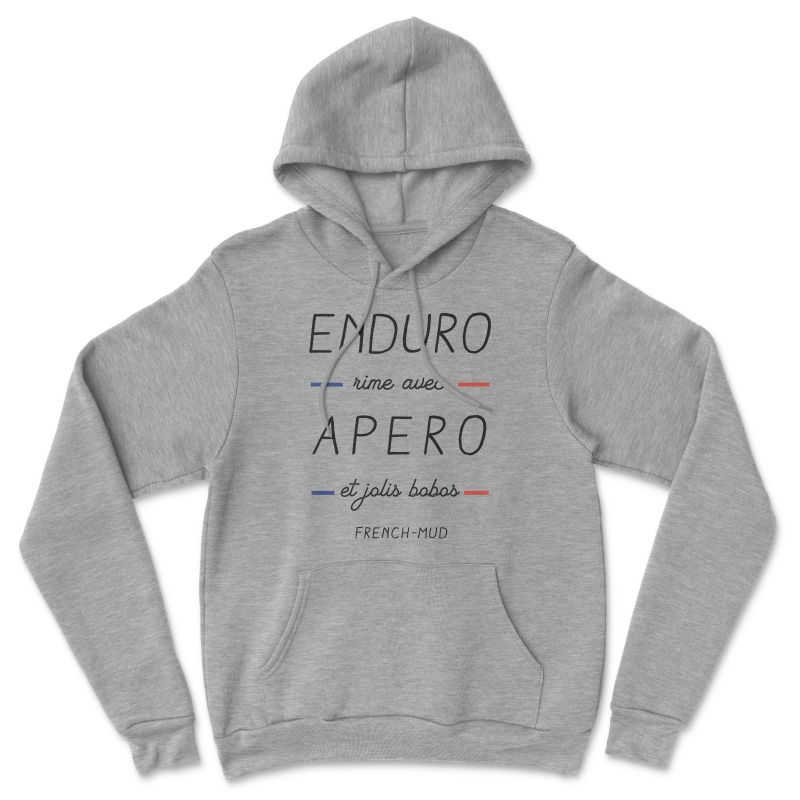 HOODIE "ENDURO RIME AVEC APERO ET BOBOS" Homme