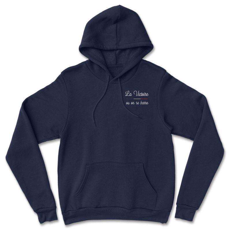 HOODIE "LA VICTOIRE OU ON SE BARRE" Homme