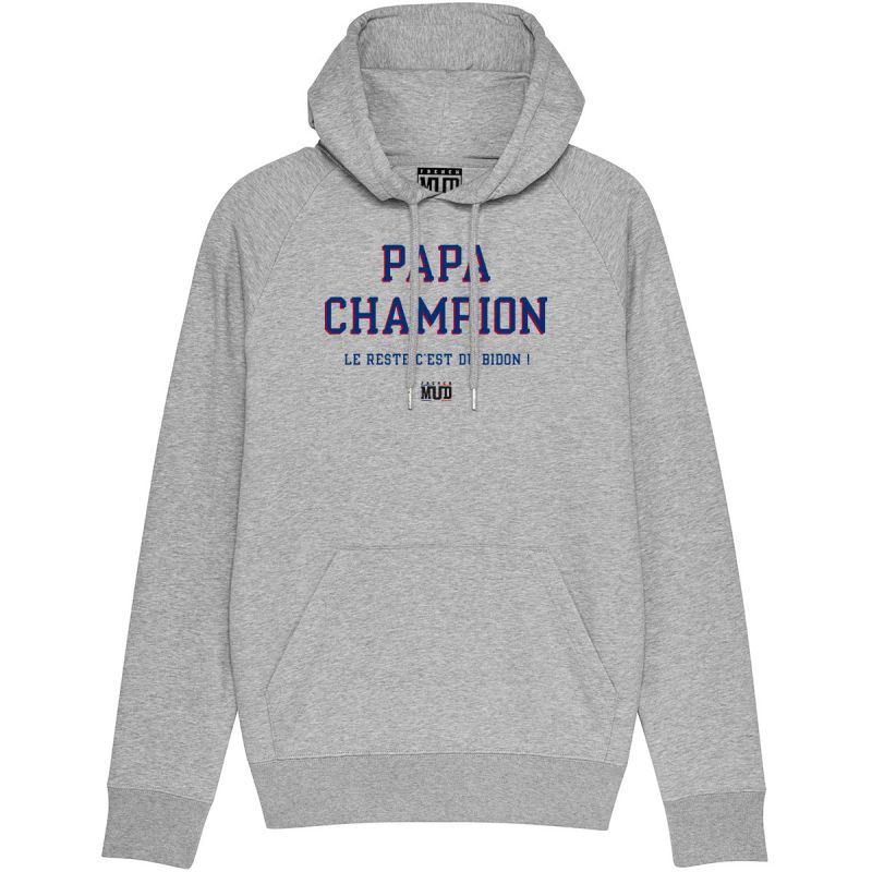 HOODIE PAPA CHAMPION LE RESTE C'EST DU BIDON Homme HOODIE PAPA CHAMPION LE RESTE C'EST DU BIDON Homme