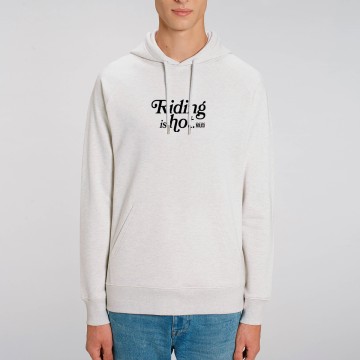 HOODIE "RIDING IS HOT" Homme