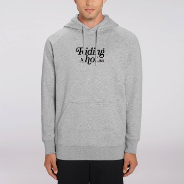 HOODIE "RIDING IS HOT" Homme