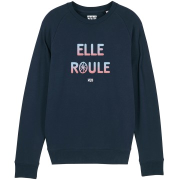 SWEAT "ELLE ROULE" Femme
