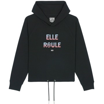 HOODIE "ELLE ROULE" Femme