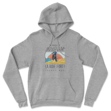 Hoodie "TOUQUET HOSSEGOR ÇA RIDE FORT" Homme