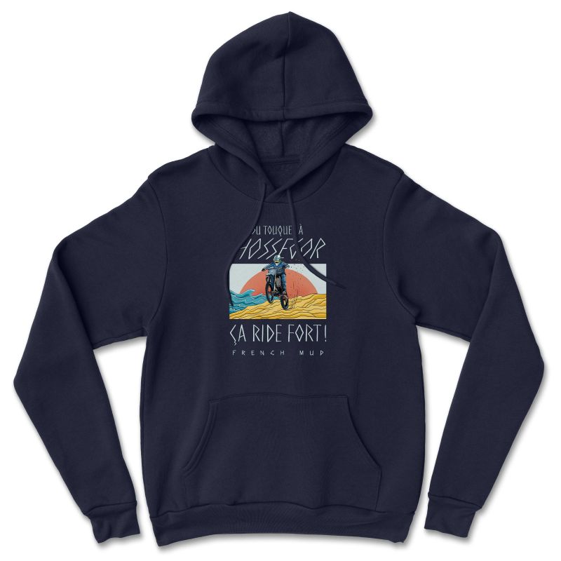 Hoodie "TOUQUET HOSSEGOR ÇA RIDE FORT" Homme