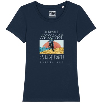 TSHIRT "TOUQUET HOSSEGOR ÇA RIDE FORT" Femme