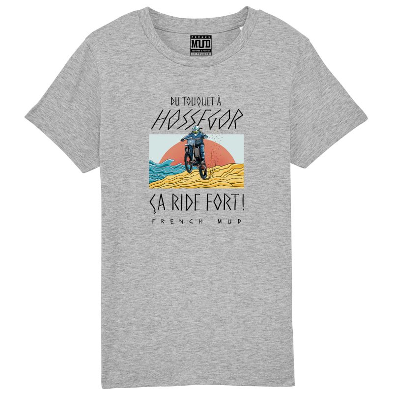 TSHIRT "TOUQUET HOSSEGOR ÇA RIDE FORT" Enfant