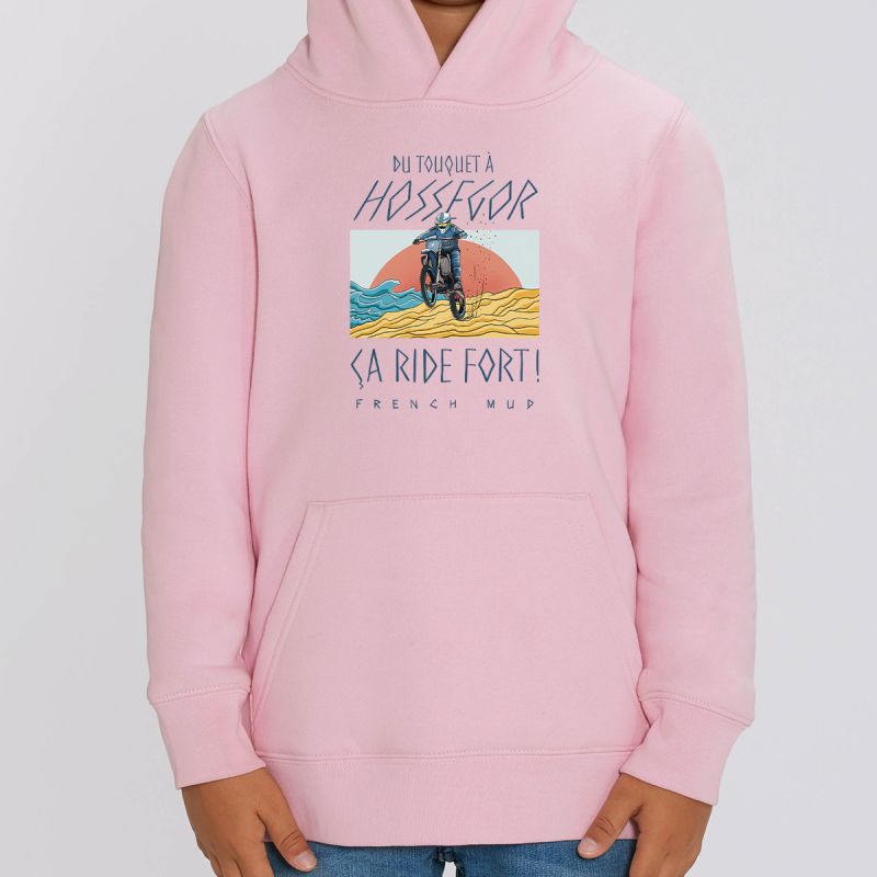 HOODIE "TOUQUET HOSSEGOR ÇA RIDE FORT" Enfant