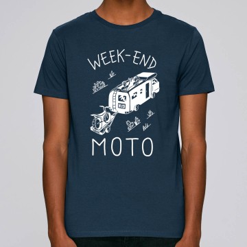 TSHIRT "WEEK END MOTO" Homme