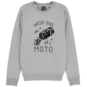 SWEAT "WEEK END MOTO" Homme