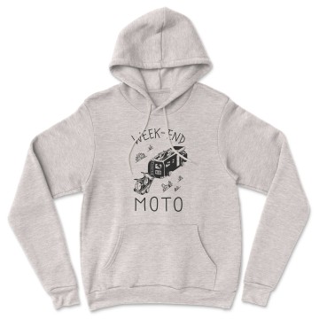 HOODIE "WEEK END MOTO" Homme