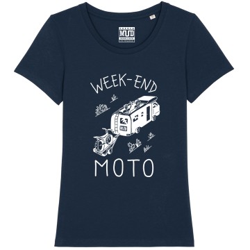 TSHIRT "WEEK END MOTO" Femme