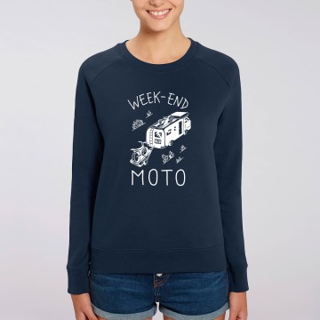 SWEAT "WEEK END MOTO" Femme