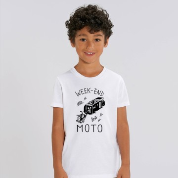 TSHIRT "WEEK END MOTO" Enfant