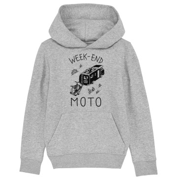 HOODIE "WEEK END MOTO" Enfant