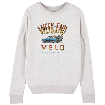 SWEAT "WEEK END VELO" Femme