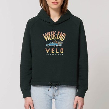 HOODIE "WEEK END VELO" Femme