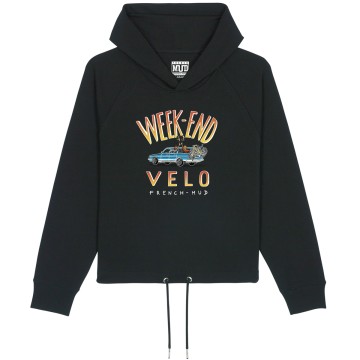 HOODIE "WEEK END VELO" Femme