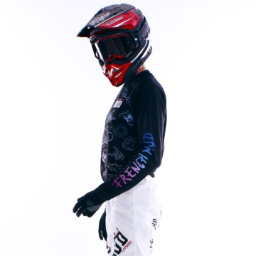 Maillot Psychopathe du Ride Noir et dégradé MX