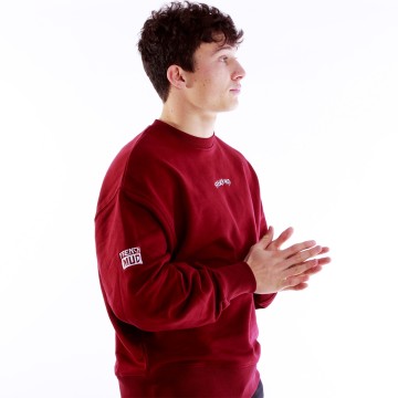 Sweat Oversized Hiver Bordeaux (unisexe)
