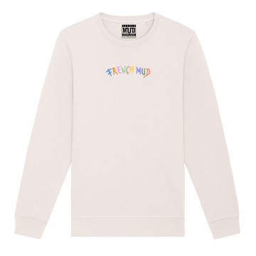 SWEAT "FRENCH MUD LETTERS" Unisexe Beige