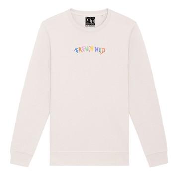SWEAT "FRENCH MUD LETTERS" Unisexe Beige