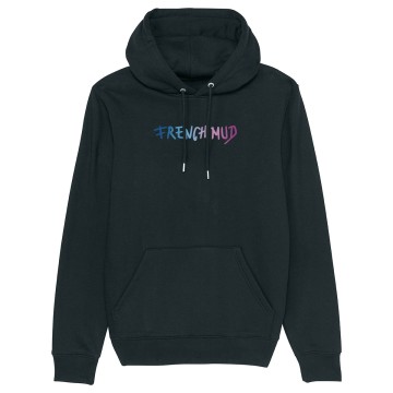 HOODIE PREMIUM "LETTRAGE FRENCH-MUD" Unisexe Noir