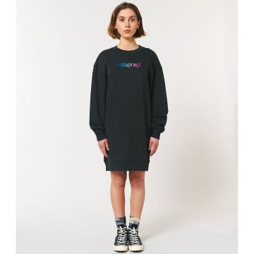 ROBE SWEAT "FRENCH MUD LETTERS" Noir