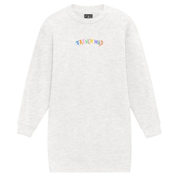 ROBE SWEAT "FRENCH MUD LETTERS" Beige