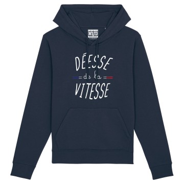 HOODIE "DEESSE DE LA VITESSE" Femme BIO