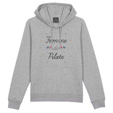 HOODIE "FEMME DE PILOTE" Femme