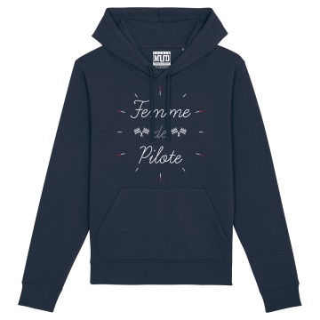 HOODIE "FEMME DE PILOTE" Femme