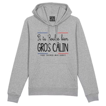 HOODIE "SI TU ROULES BIEN GROS CALIN" Femme