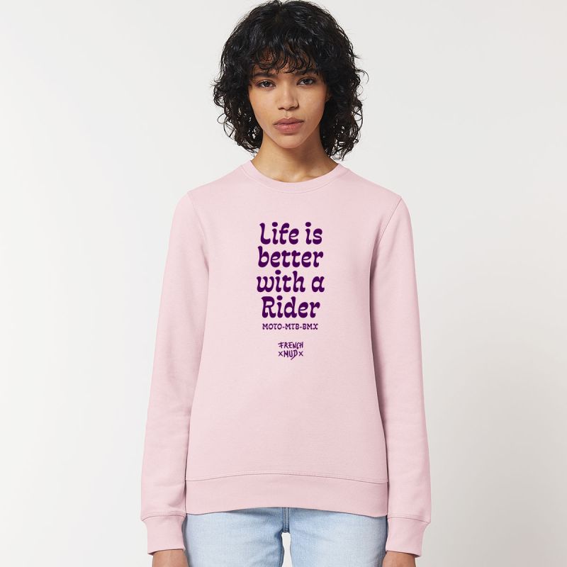SWEAT "LIFE IS BETTER WITH A RIDER" Unisexe SWEAT "LIFE IS BETTER WITH A RIDER" Unisexe