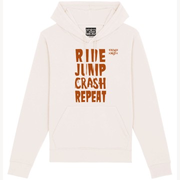 HOODIE "RIDE JUMP CRASH REPEAT" Unisexe