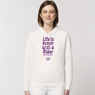 HOODIE "LIFE IS BETTER WITH A RIDER" Unisexe