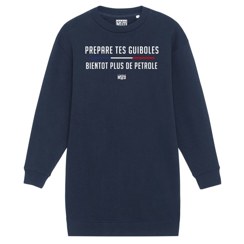 SWEAT ROBE "PREPARE TES GUIBOLES" OVERSIZE