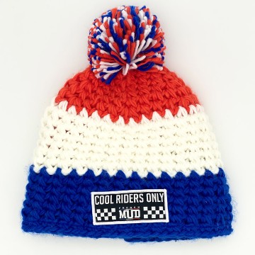 BONNET POMPOM ALPIN "COOL RIDERS ONLY"