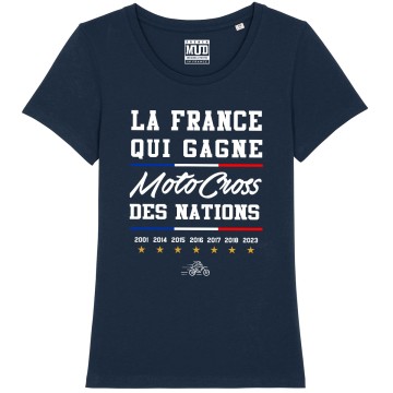 TSHIRT "LA FRANCE QUI GAGNE MXDN" Femme