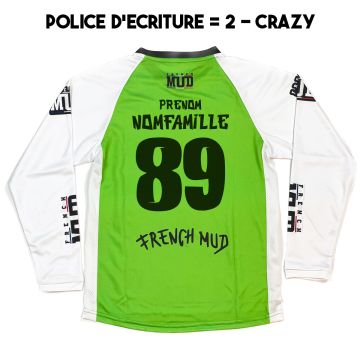 MAILLOT "NERVOUS GREEN" Adulte BMX/DH