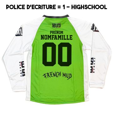 MAILLOT "NERVOUS GREEN" Adulte BMX/DH