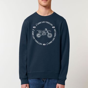 Sweat Col Rond "J'aime les vieilles" Unisexe