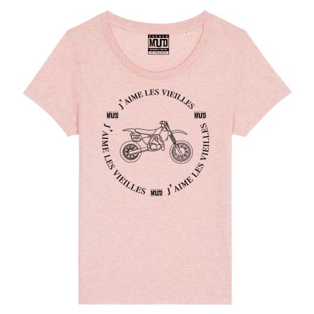 T-Shirt femme "j'aime les vieilles"